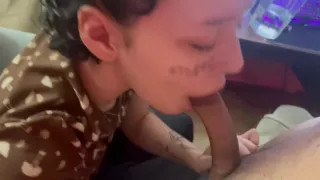 Amateursex, Großer Schwanz, Kehlenfick, Orgasmus, POVsex, Kleine Titten