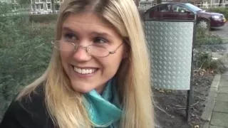 Hot Dutch Hot Blonde In Glasses Enjoys Pussy Fingering And Hard Anal Sex