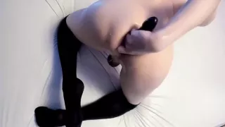 Sissy Ruins Their Ass With A Dildo Towel And Fist