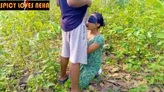 Indian Risky Outdoor Jungle Sex With Beautiful Girl & Cum Swallow