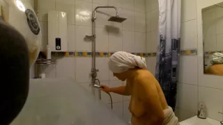 My 50yrs Fat Saggy German Wife Showers