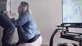 Thick White Stepmom Sucks With Young Bbc