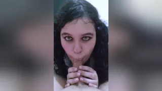 American School Girl Sucking My Dick. I Cum In Her Face