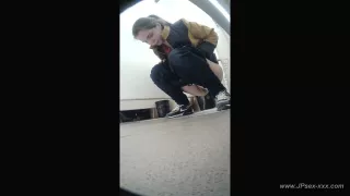 peeping blondes go to toilet.***