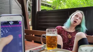 Remote Orgasm Control Of My Stepsister In Bar !