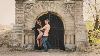 Graveyard Gigglz Funeral Crasher Fucks Babe At Cemetery Lbd