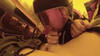 She Suck My Cock In Ski Lift Again Amateur Couple Blow Job