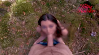 Forest Nymph In [kittyhowler Suck A Huge Cock And Swallows A Travellers Load By The Stream [4k][hdr}