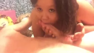 Lightskin Ebony Amateur Chick Fucks & Sucks Dick - Puresexm