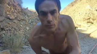 Dude Bicycle Ride In Natures Garb Un-edited