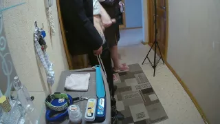 A Friend Jerks Off My Cock In The Front Room