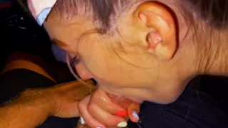 Yoya Grey In Risky Blowjob Quickie In Crowded Parking With