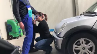 I Take The Car To But Pay Him With A Perfect Blowjob...public Blowjob With Deep Throat