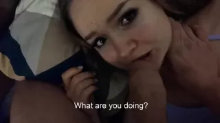 Cutie Got Hard Facefuck And Rough Sex Stepbrother With Cum On Ass After Waking Up - Sex Movies Featuring Lana Red