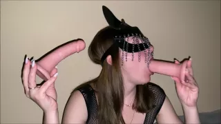 Even Dildos Cum When I Suck Them