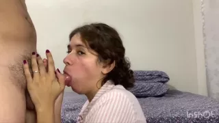 Young Beautiful Wife With Awesome Body Fucks Pov And Sucks Cock & Cum On Her Face