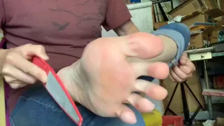 Smoothing My Feet Asmr
