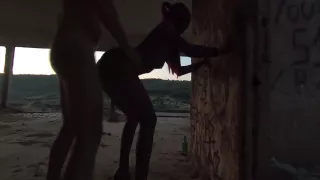 Suck And Fuck In Latex Rubber Hood With Pigtails And Fishnet