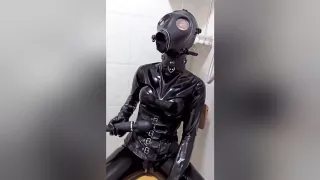 Rubber Shower Bondage 1