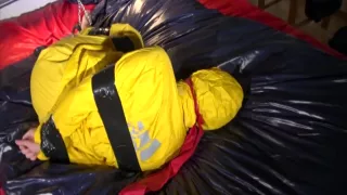 Get 2 Archivevideos With Sonja Enjoying Bondage In Her Shiny Nylon Rainwear