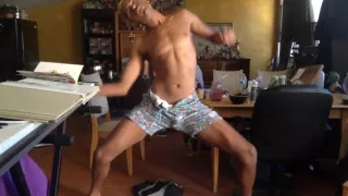 Cock Out Fucking Around And Dancing In My Art Studio