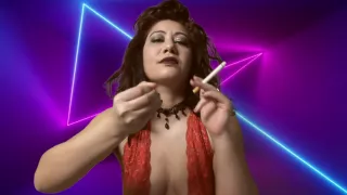 Sexy Smoking Merit 100s With Deep Throws