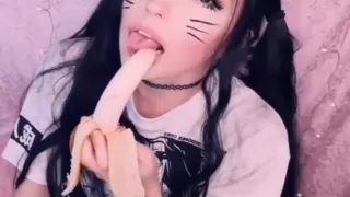 Amateursex, Banane, Brünette Frauen, Solo, Webcamsex