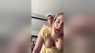 Blonde With Huge Tits Fucked From Behind