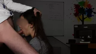 Office Sex - Boss Fucks Secretary In The Office - She Loves To Suck Big Dick