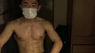 Masked Asian Jock Webcam