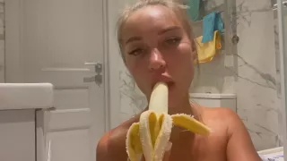 Monika Fox in Stuffed A Banana In The Ass