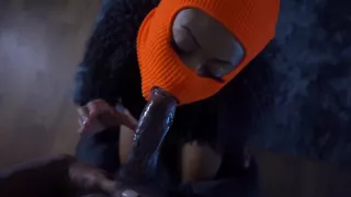 Black Latin Giving A Sloppy Head Job