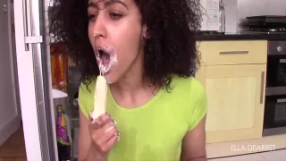 Ella Dearest And Curly Hair - Messy Ass Cam Session With 6 Min