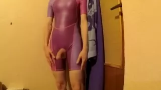 Young Boy In In Tight Short Swimsuit Showing Closer