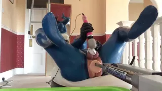 Pvcsissy In Chastity Anal Fucking Machine