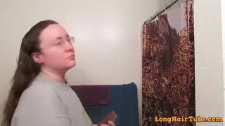 Hair Journal Combing Long Curly Blonde Hair - We With Straw Berry