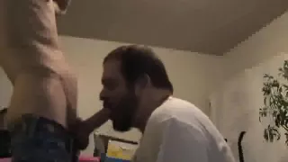 Bearded Daddy Gives A Gorgeous Blowjob For A Lusty Hunk