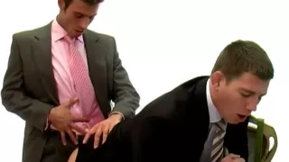 Office Workers Fuck In Doggy Style Pose On Chair