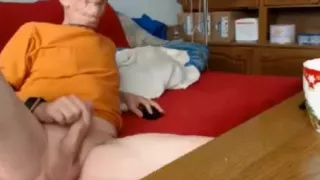 Opa wichst seinen Schwanz