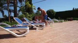 Sex By A Public Holiday Swimming Pool Someone Saw Us And Watched