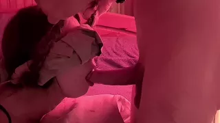 Throat Fucking Amateur With Pigtails