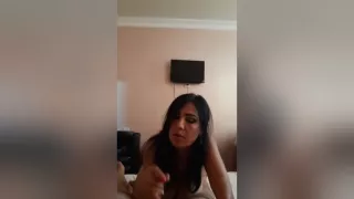 Turkish Wife Sucking On Dick And Giving Handjob