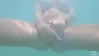 Busty Babe Masturbates In The Public Ocean (trailer) - Greydesire69