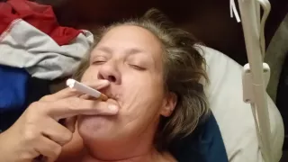 Smoking A Cig.while Getting Head Ever