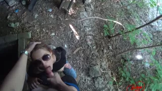 Thug-girl Sucks Cock And Eats Cum Outdoor - Soboyandsogirl