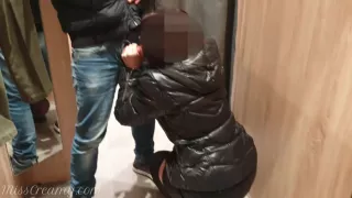 Public Sex - Hot Teacher Flashing And Sucking My Dick In The Mall Dressing Room 4k - Miss Creamy