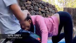 Outdoor Clothed Sex Quickie After Hiking In Tenerife