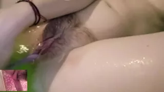 Schoolgirl Masturbates In The Bathroom Live