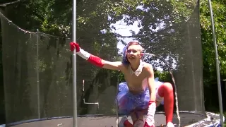 4th Of July Fun On The Trampoline