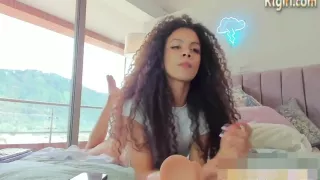 Slender Latina Teen Shemale Beauty Teases On Webcam